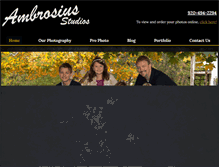 Tablet Screenshot of ambrosiusstudios.com